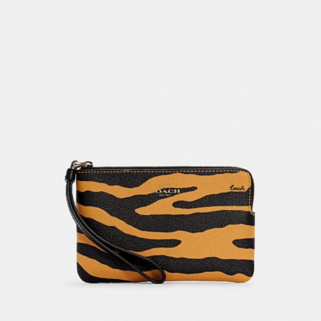 Tiger Pebble Print Leather - Black