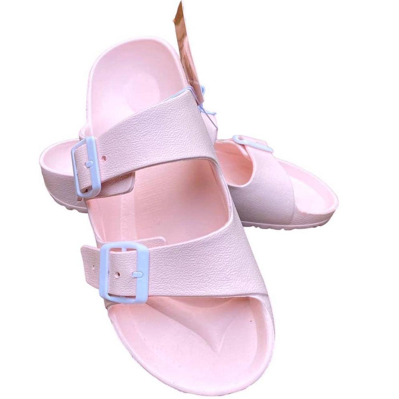 Pink best sale plastic sandals