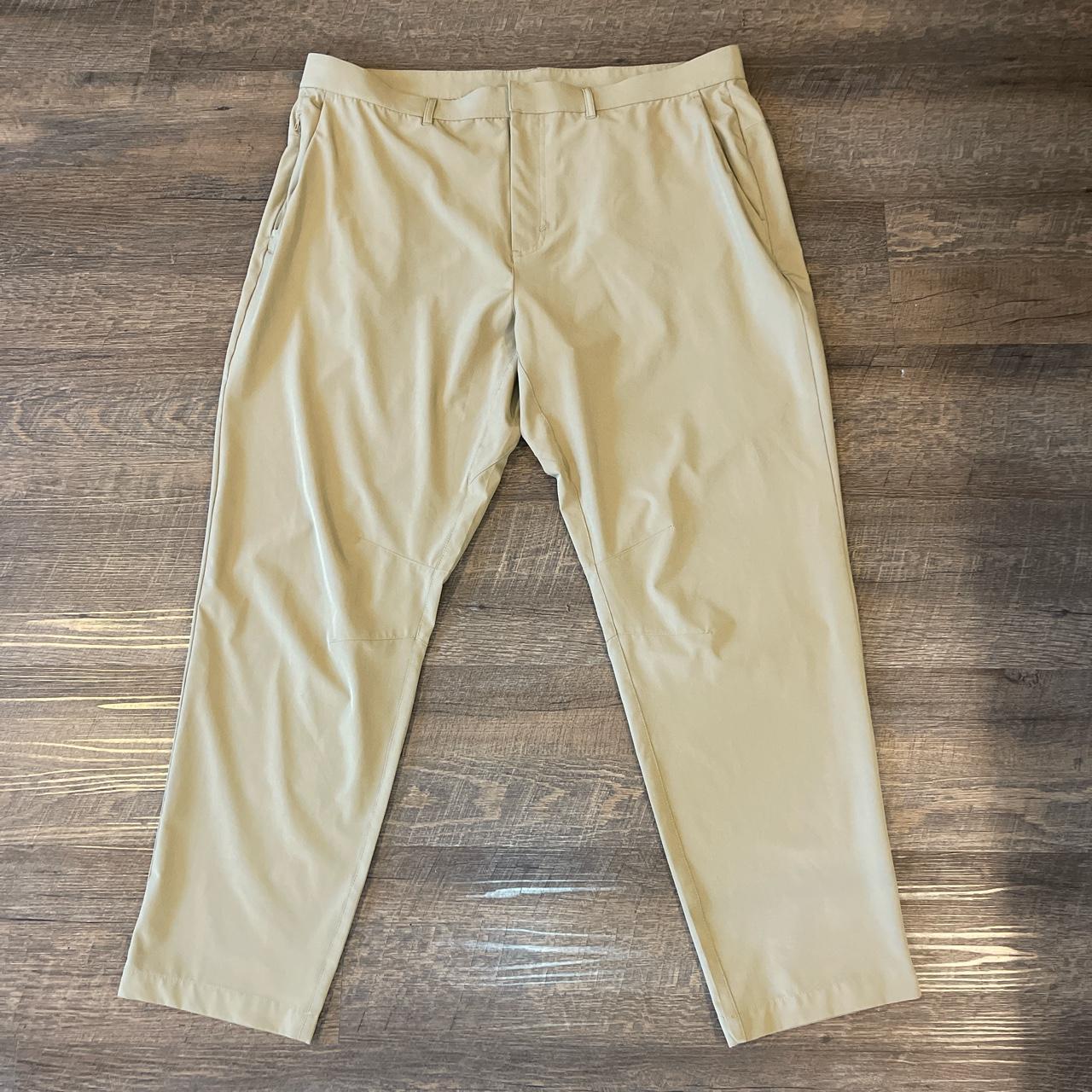 Fabletics Men's Tan Trousers | Depop