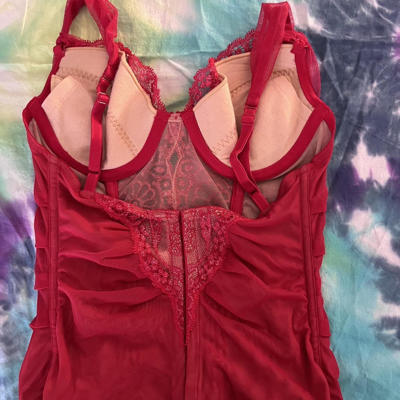 Red Felina outlet corset bustier top