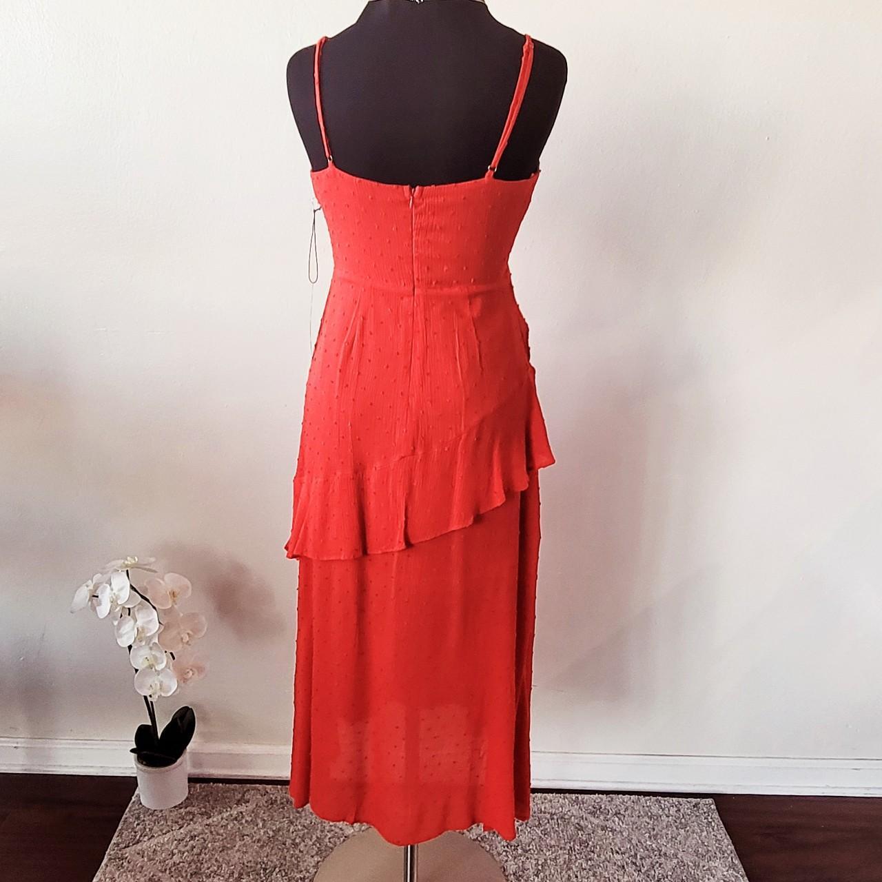 Whistles red 2024 maxi dress