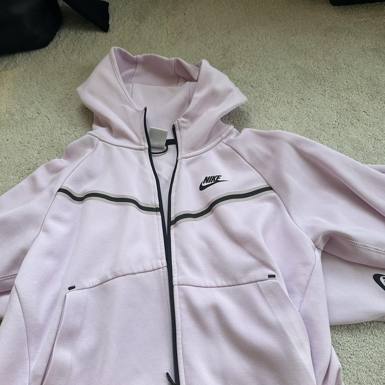 womens pink nike tech tracksuit
