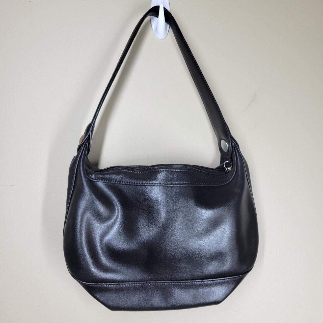 Longchamp Black Leather Hobo Shoulder Bag Classic ♡... Depop