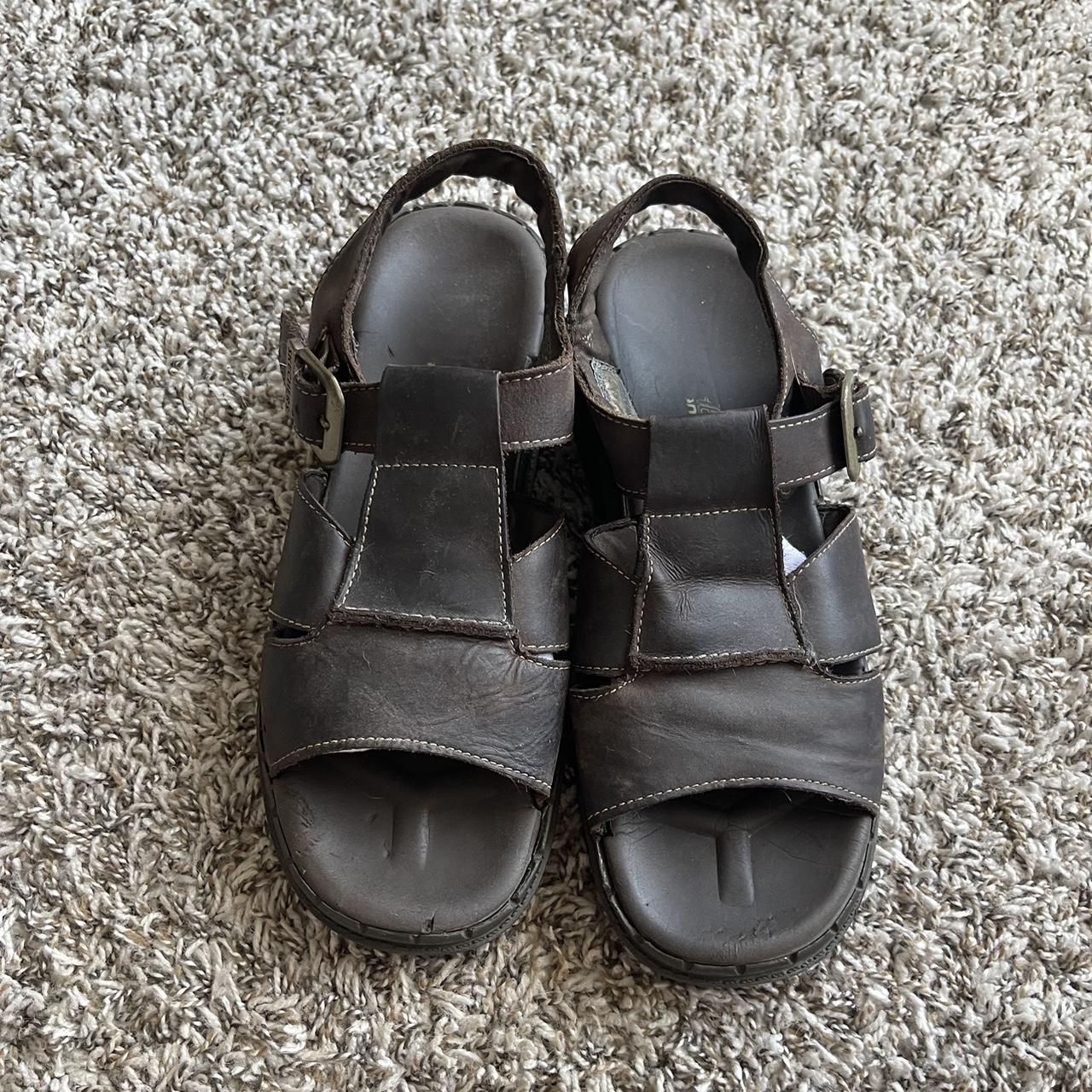 Y2K VINTAGE CHUNKY SKETCHERS JAMMERS SANDALS... - Depop