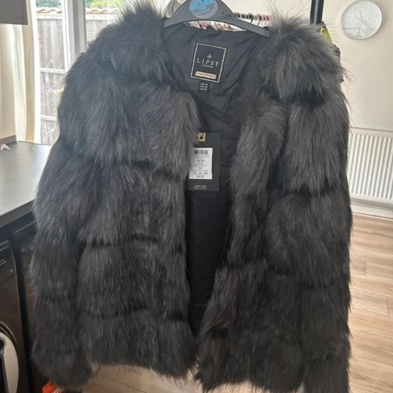 Lipsy london shop fur coat