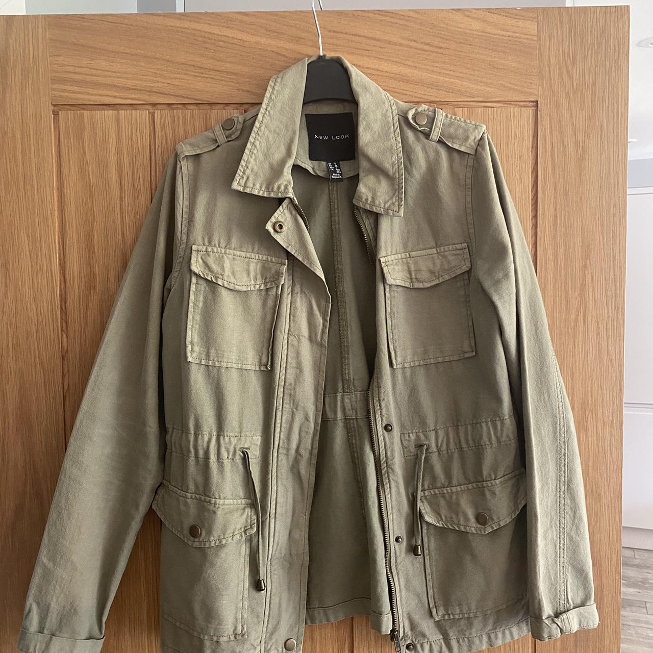 New Look Women's Khaki and Green Jacket Depop