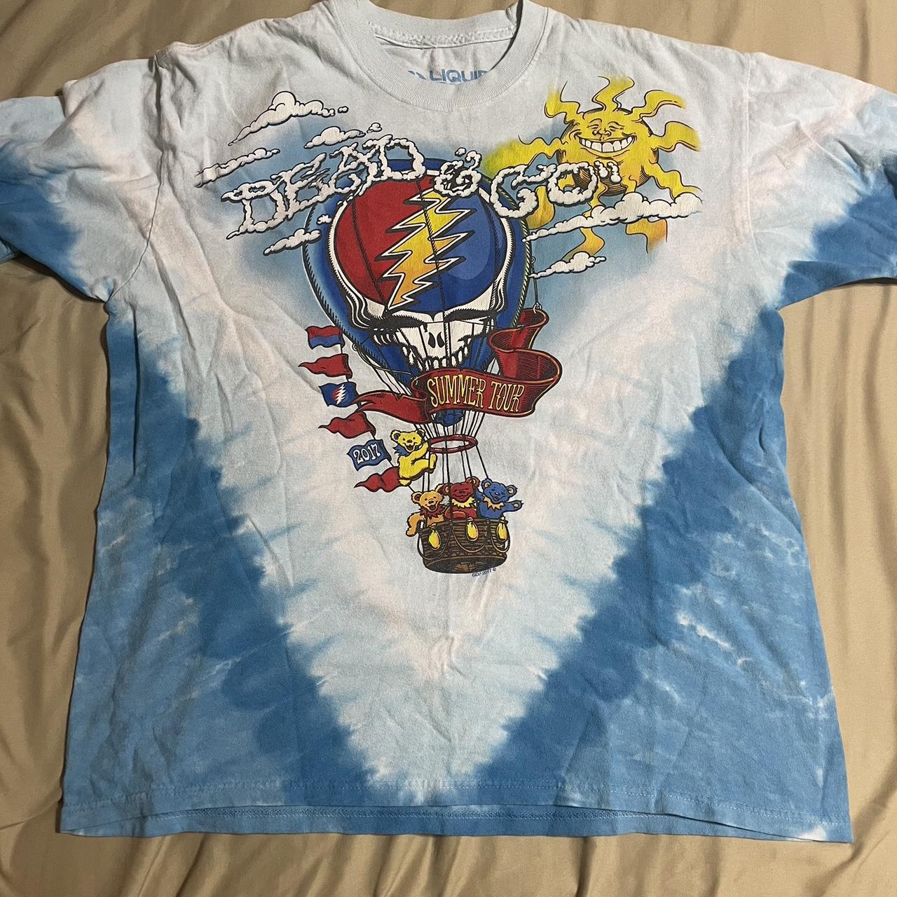 2017 Grateful Dead liquid blue tee Size large... - Depop