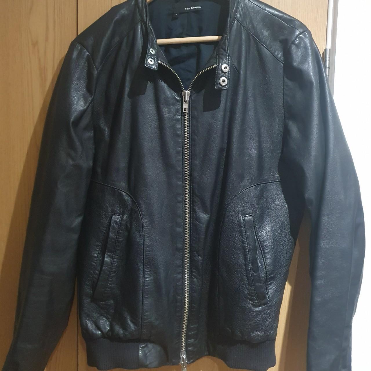 The Kooples Mens leather Bomber Jacket. Size... Depop