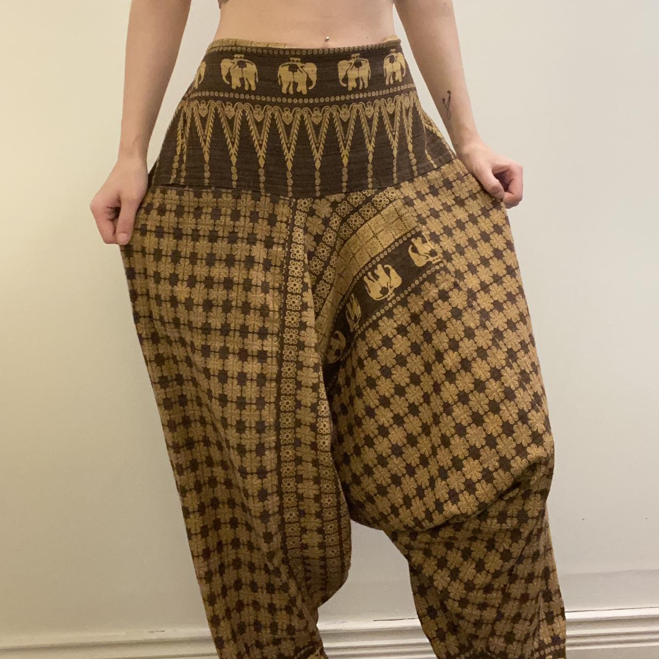 Boho Harem Pants Great Condition Only Worn A Few Depop   P0 