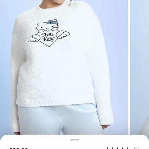 NWT FOREVER 21 BLUE ANGEL HELLO KITTY SWEATER So