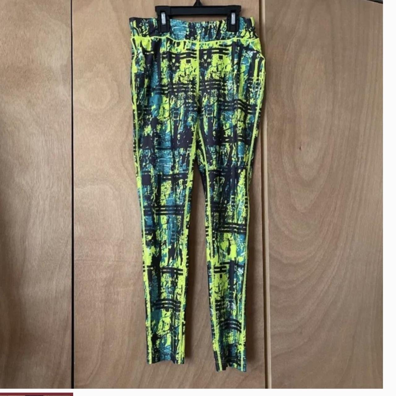 BCG Green and Black Leggings | Depop