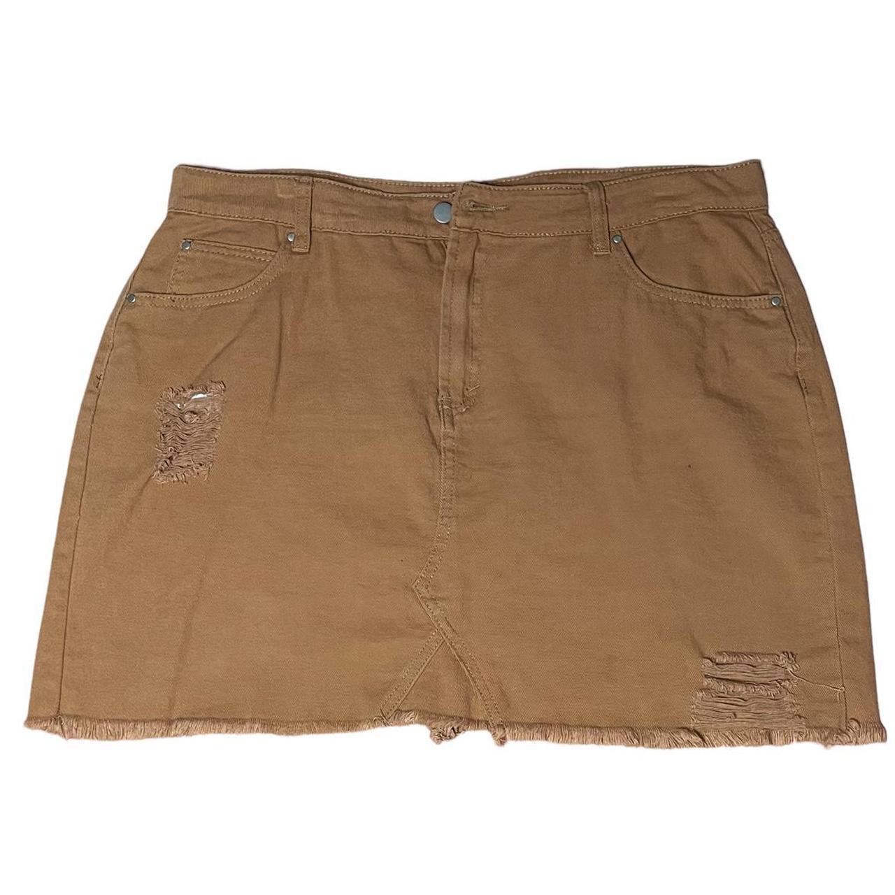 Boohoo Plus Women's Brown Skirt