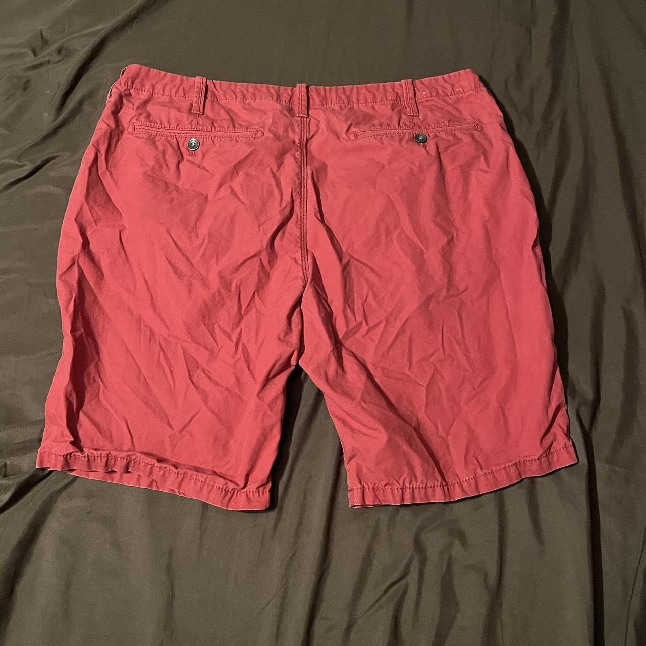 Express red cargo shorts size 36 Depop