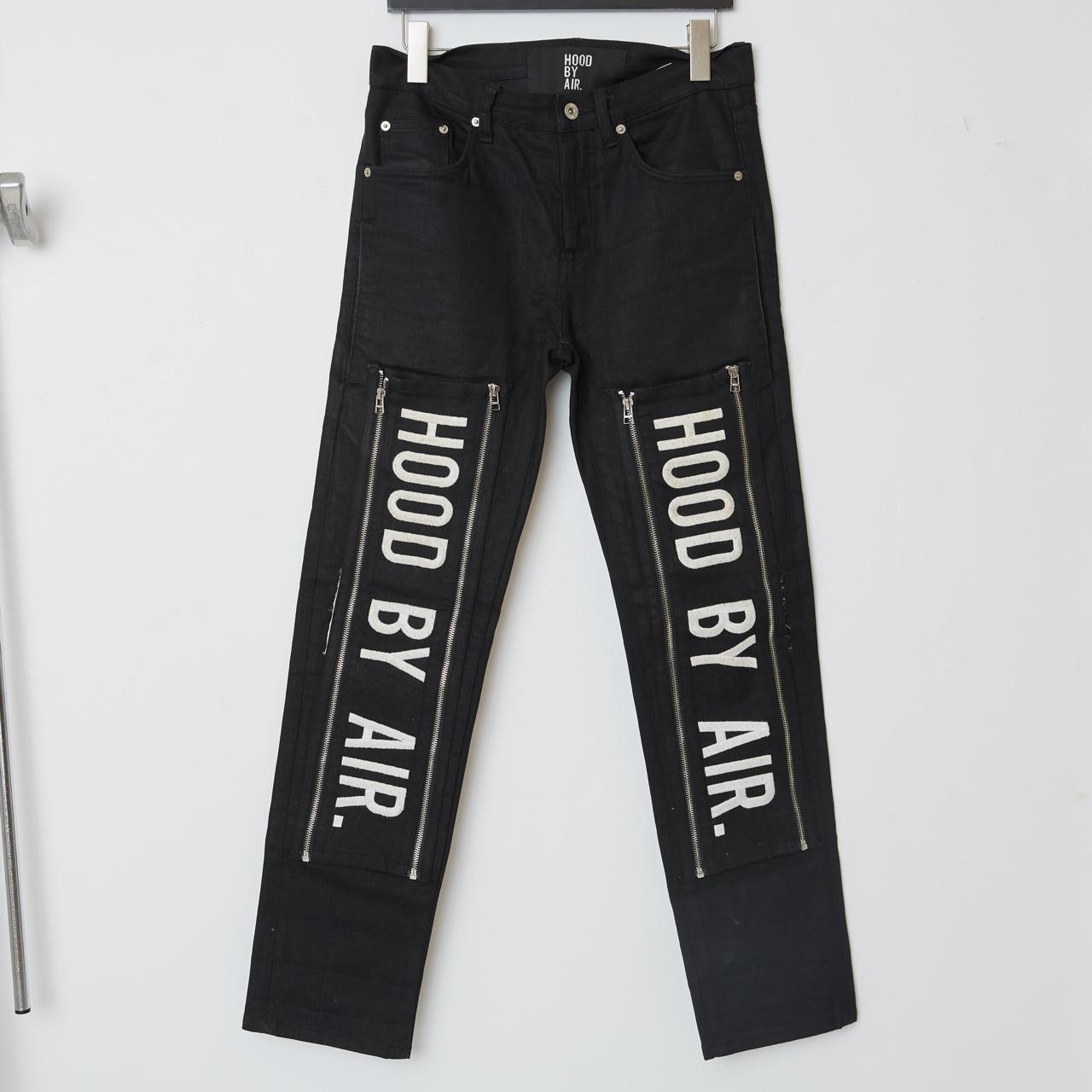 hood-by-air-men-s-black-and-white-jeans-depop