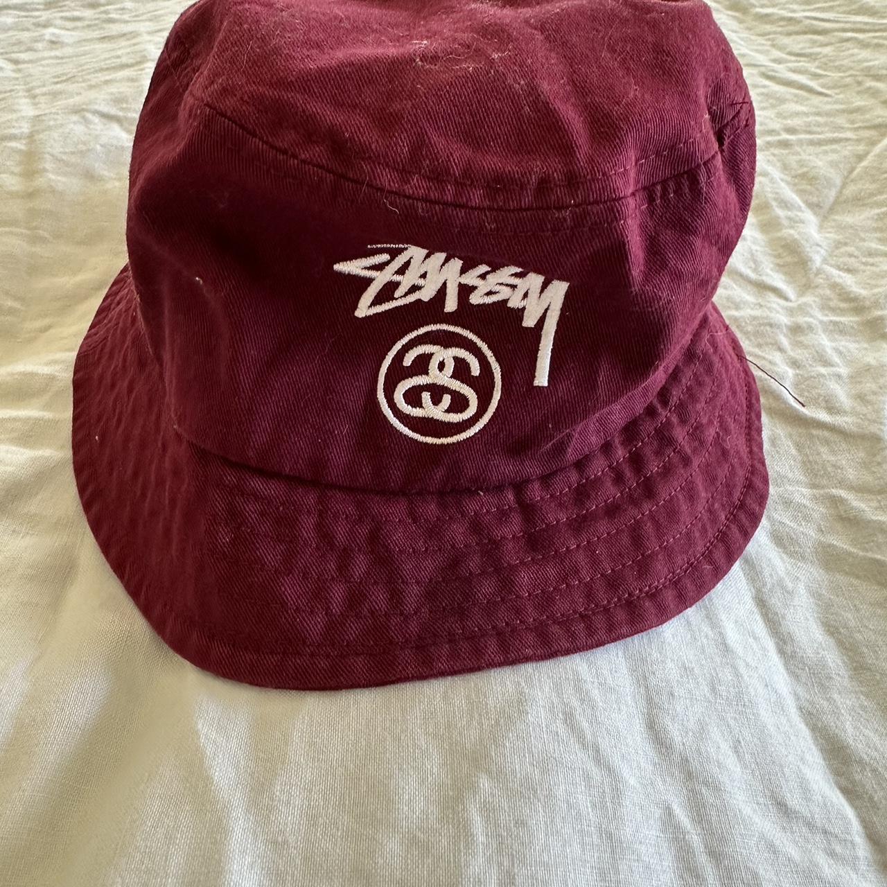 Stussy bucket hat burgundy online