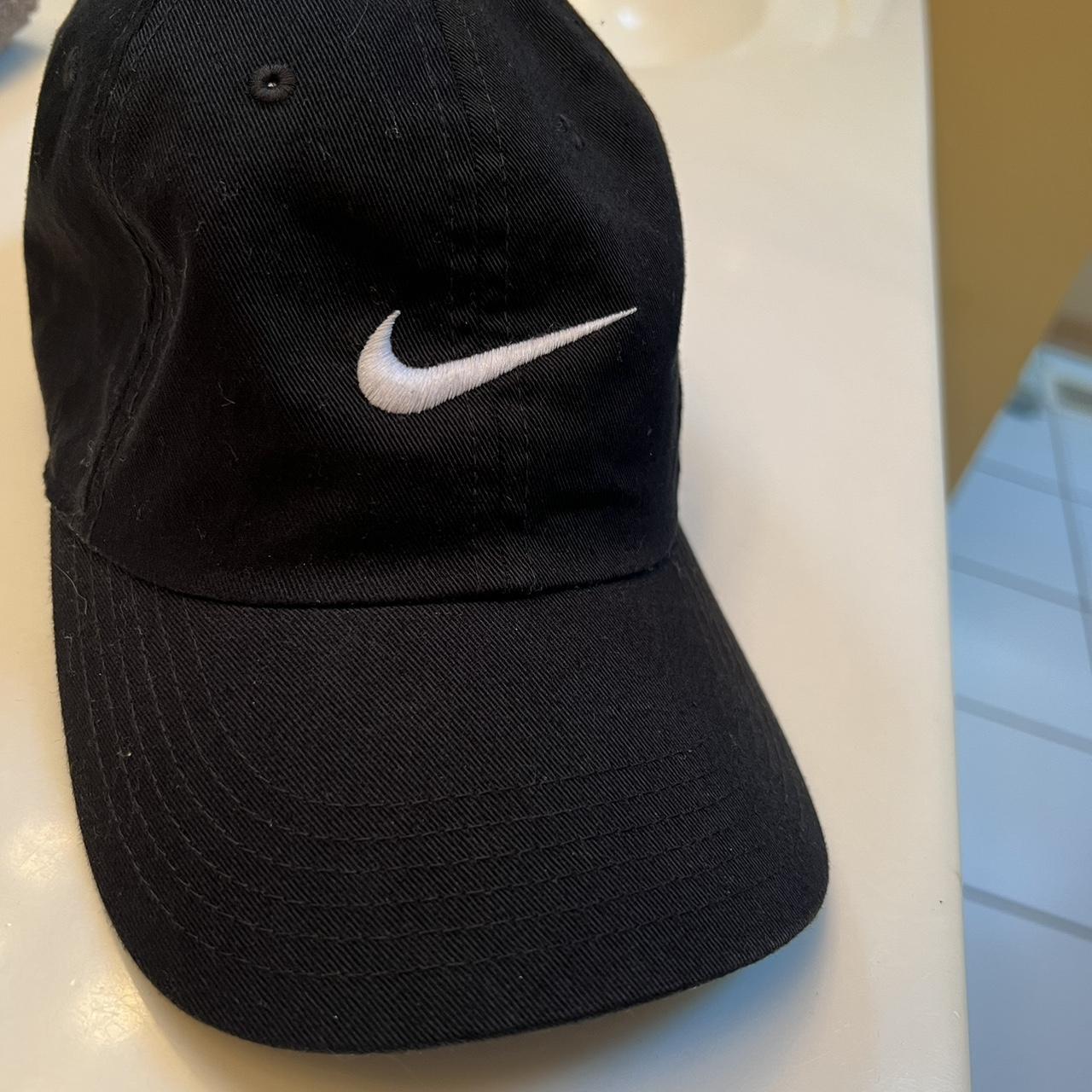 Vintage Black Nike Hat (Never Worn)... - Depop