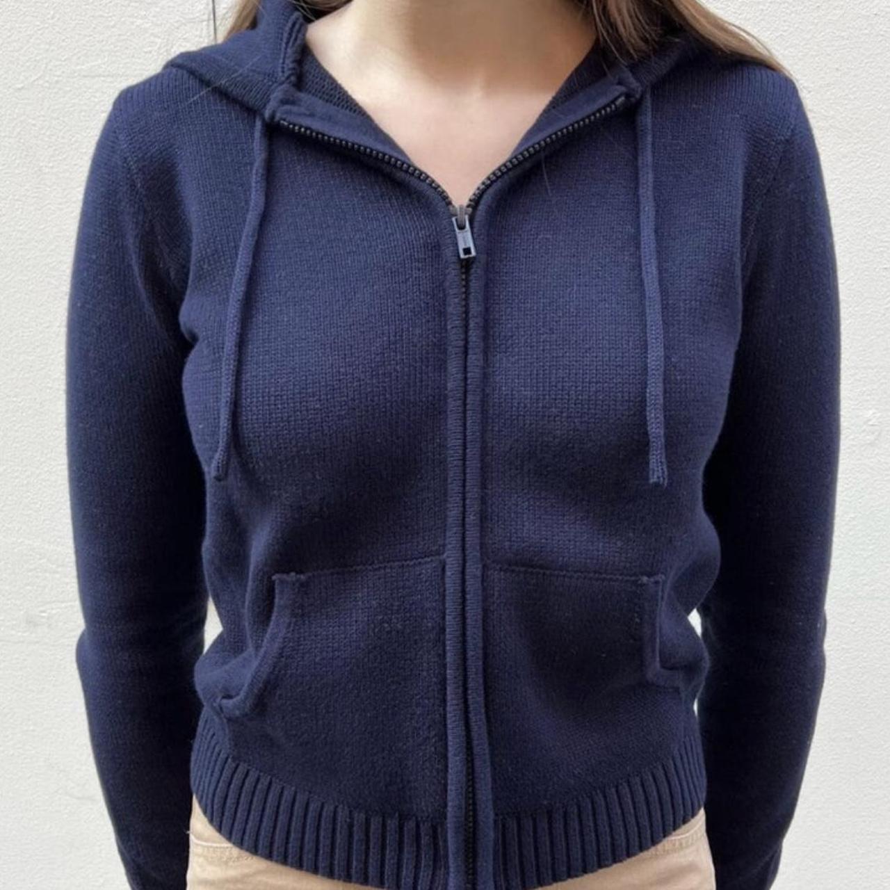 Brandy Melville Women's Navy Jacket Depop