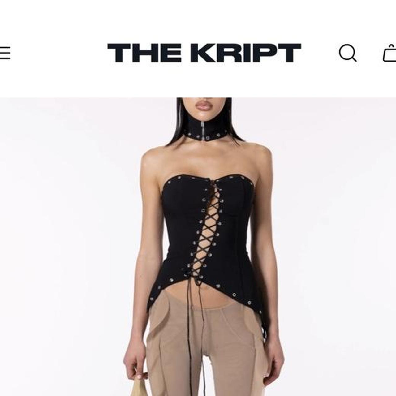 The kript lounge set - size xs - black - corset - Depop