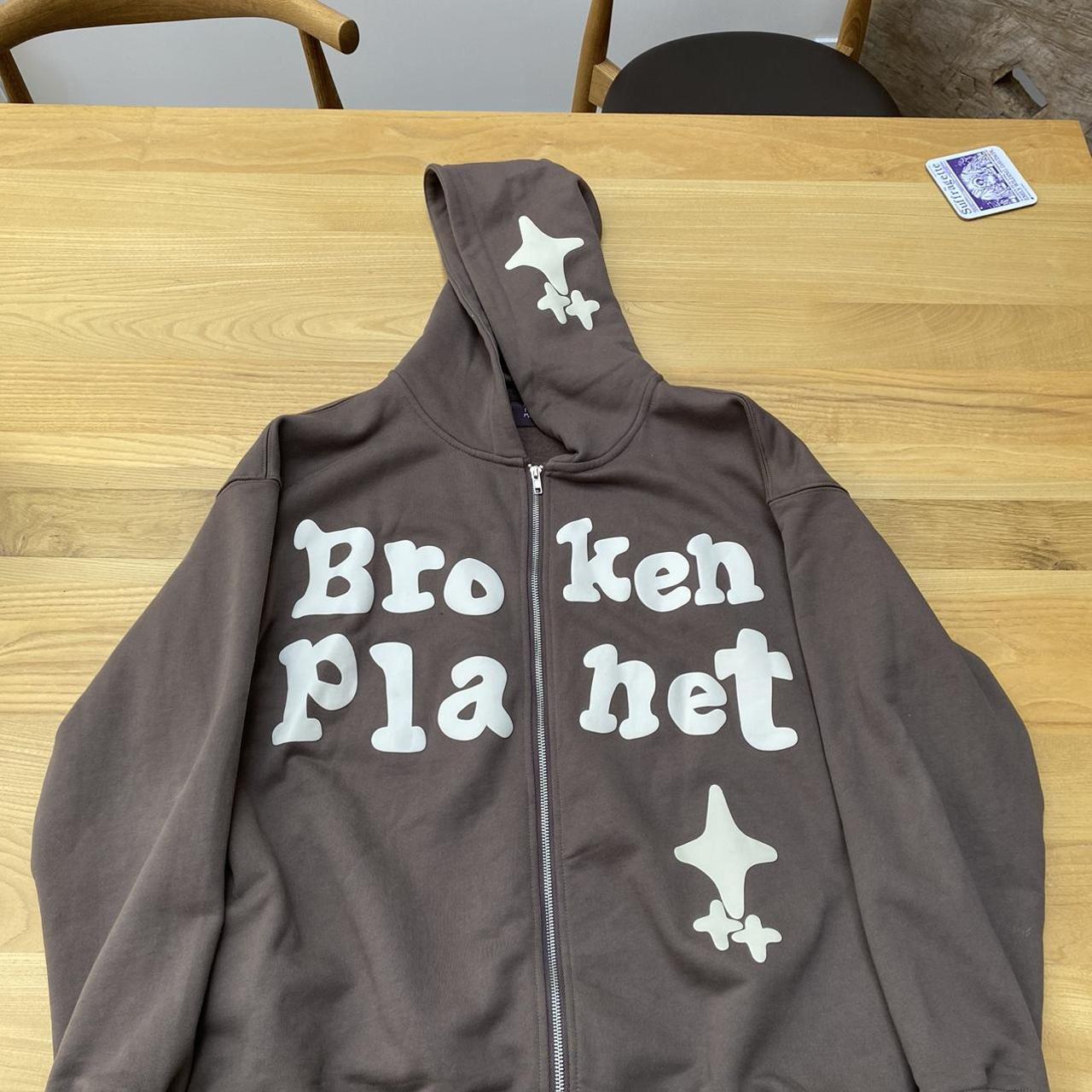 Broken Market Planet (BMP) Brown/Granite large zip... - Depop