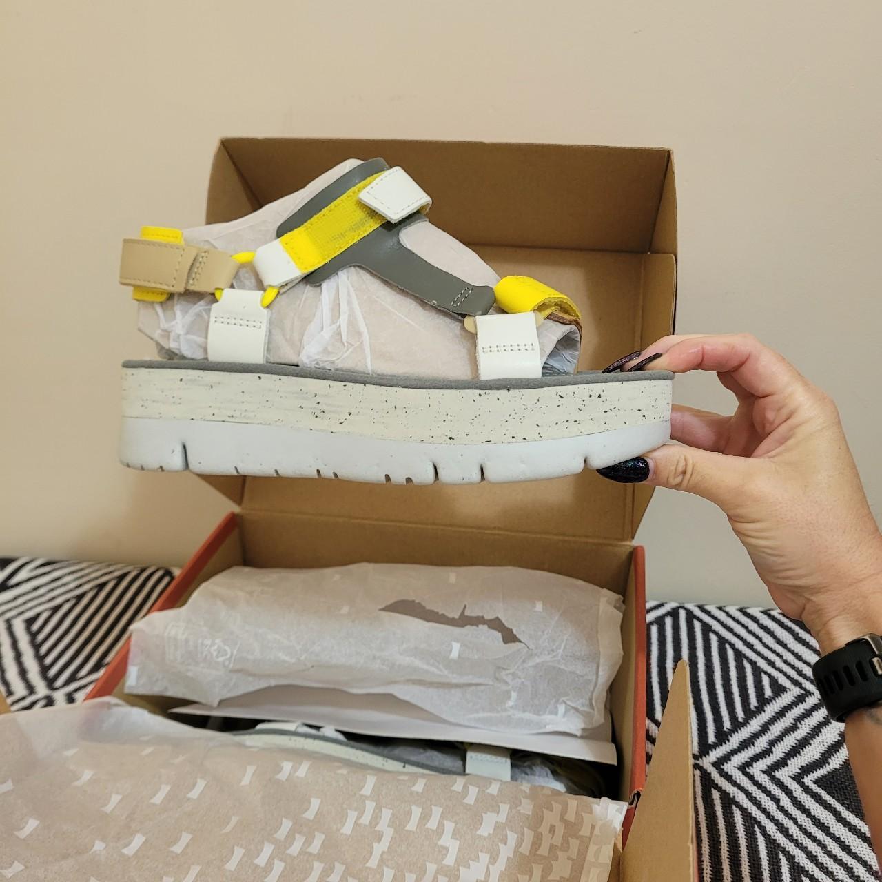 camper yellow sandals