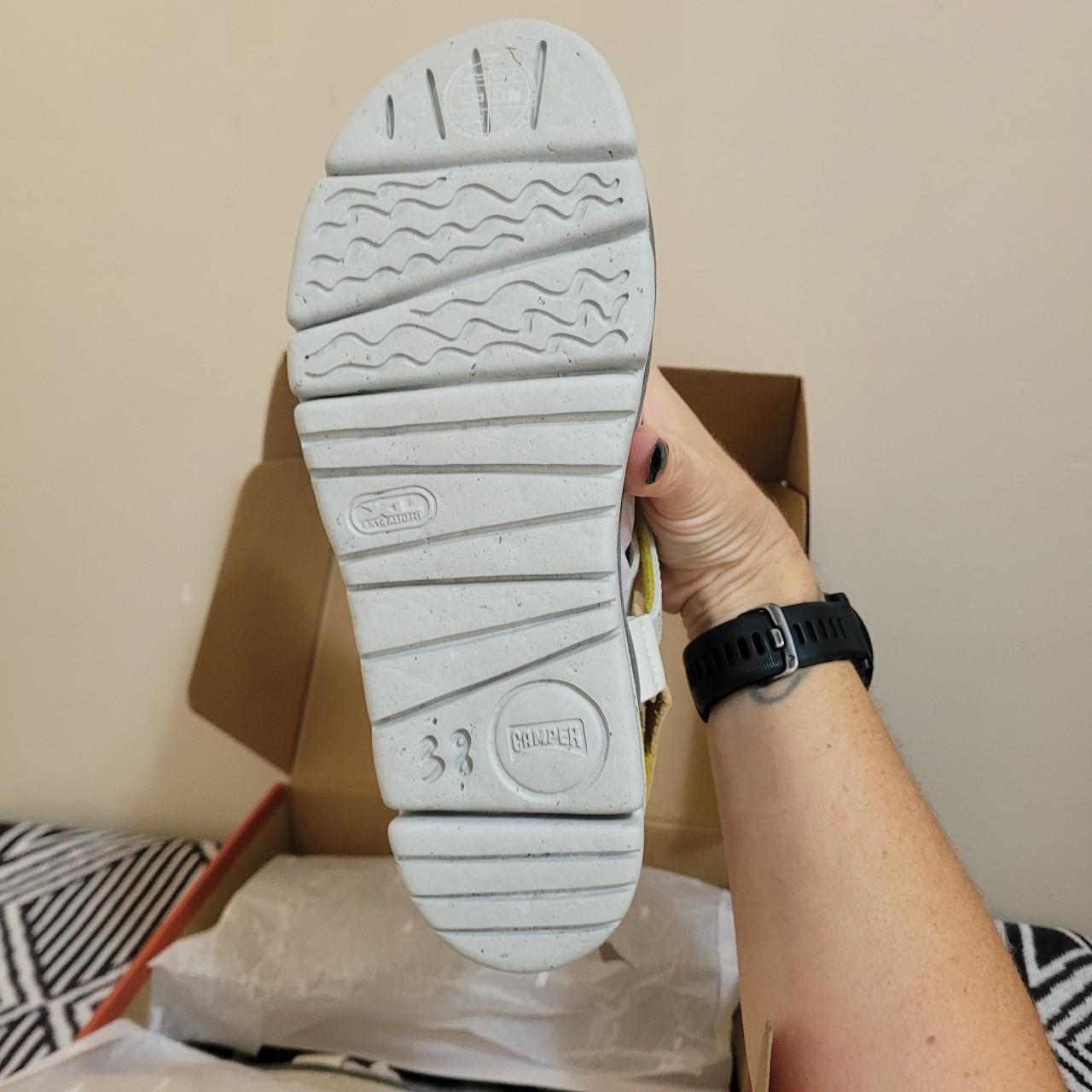 camper yellow sandals