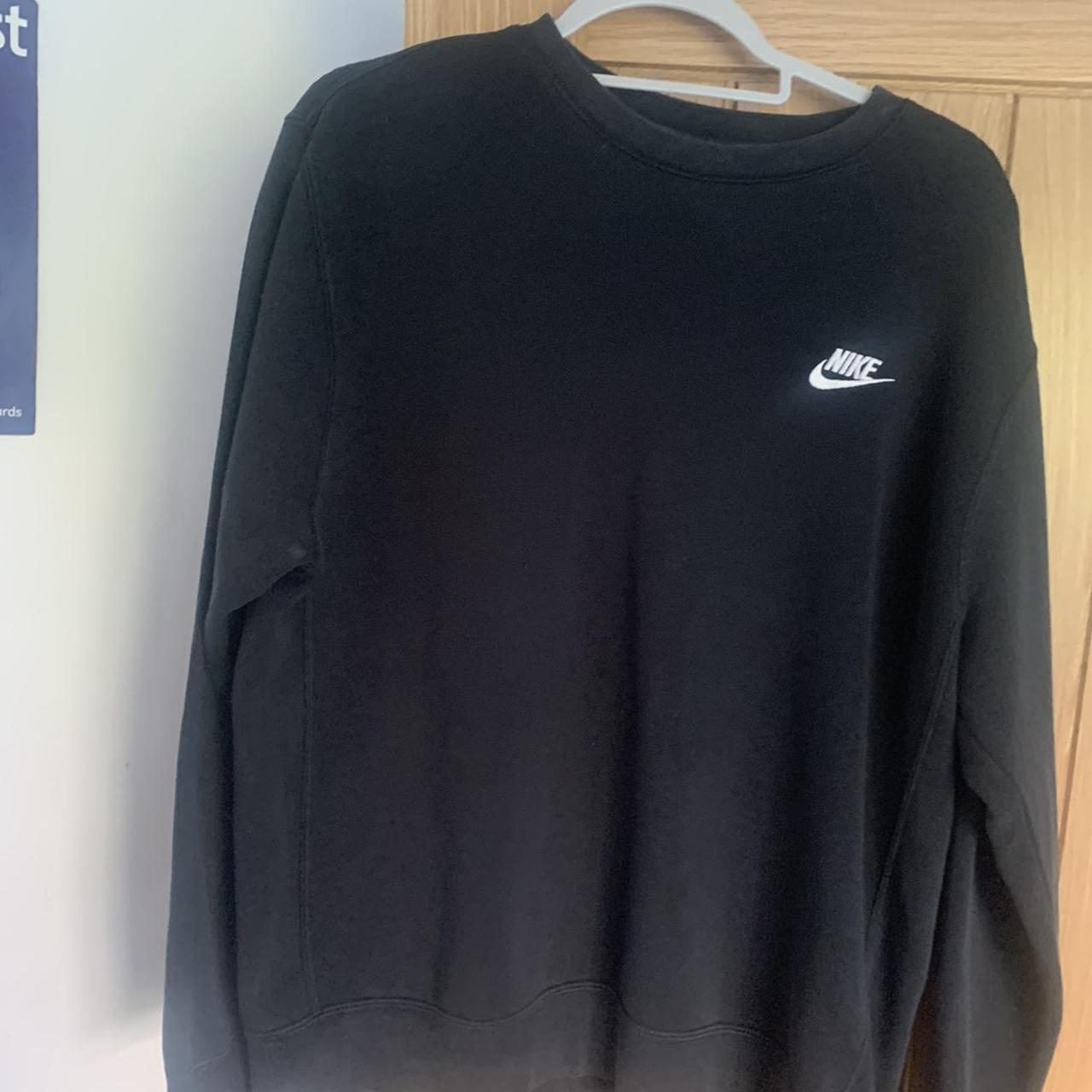 Black nike sweatshirt comfy and good condition... - Depop