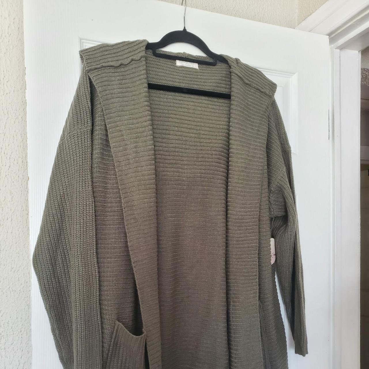Full circle trends women's green cardigan