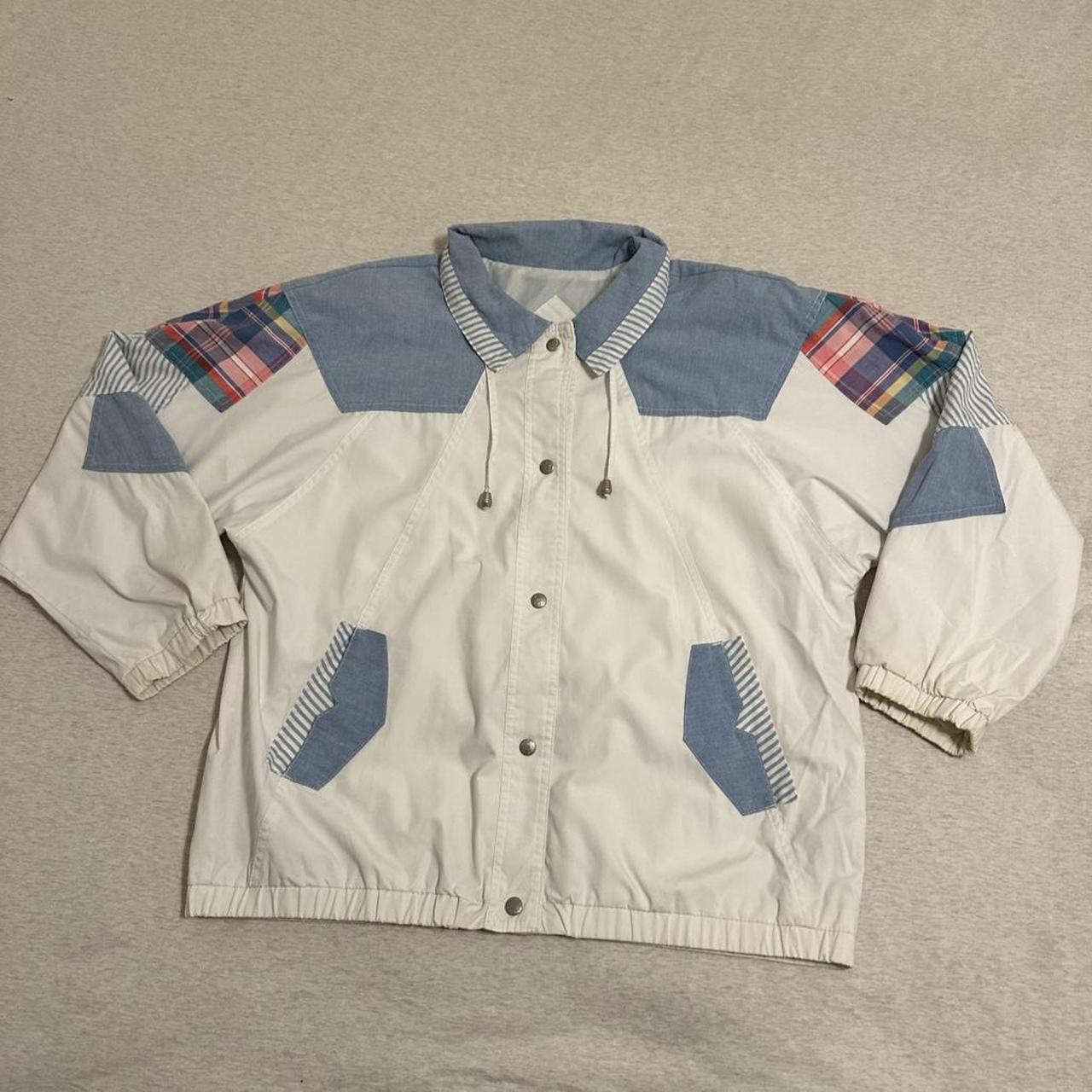 Current Seen Women's Bomber Jacket - Multi/White … - image 2