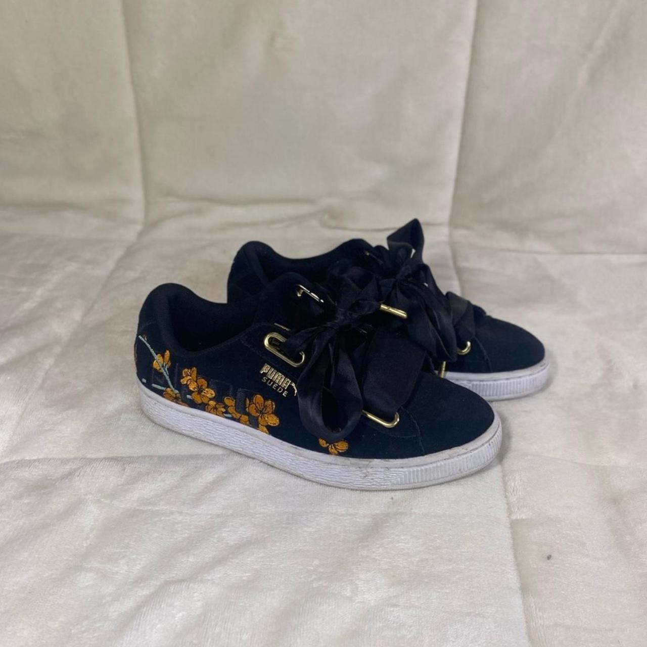 Puma Suede Heart Floral Sneakers Size Women s