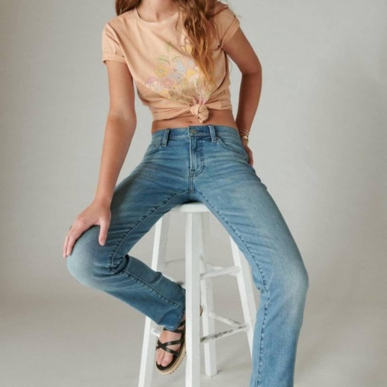 Lucky Brand, Jeans, Lucky Brand Sweet Straight Jeans In Faded Blue Wash