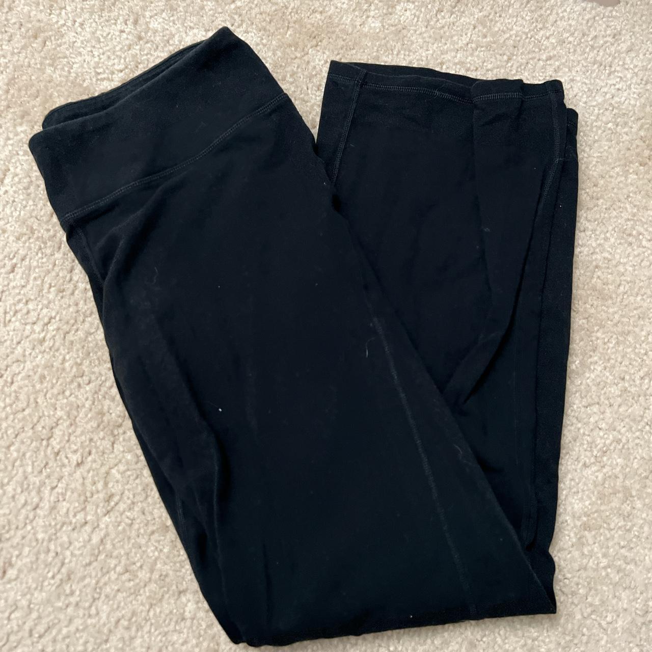 Black cotton yoga pants from 