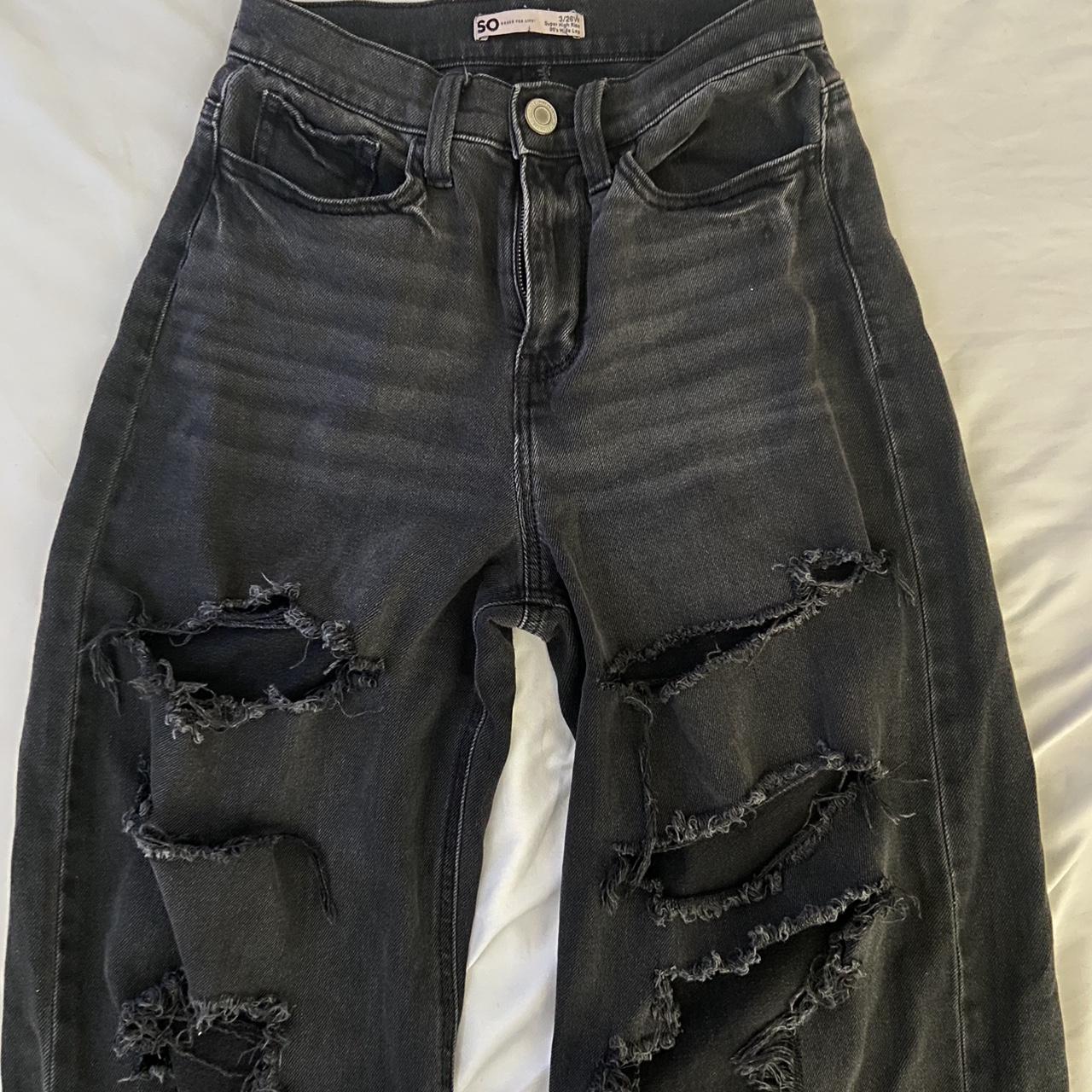 American Eagle Women's Black Jeans Depop