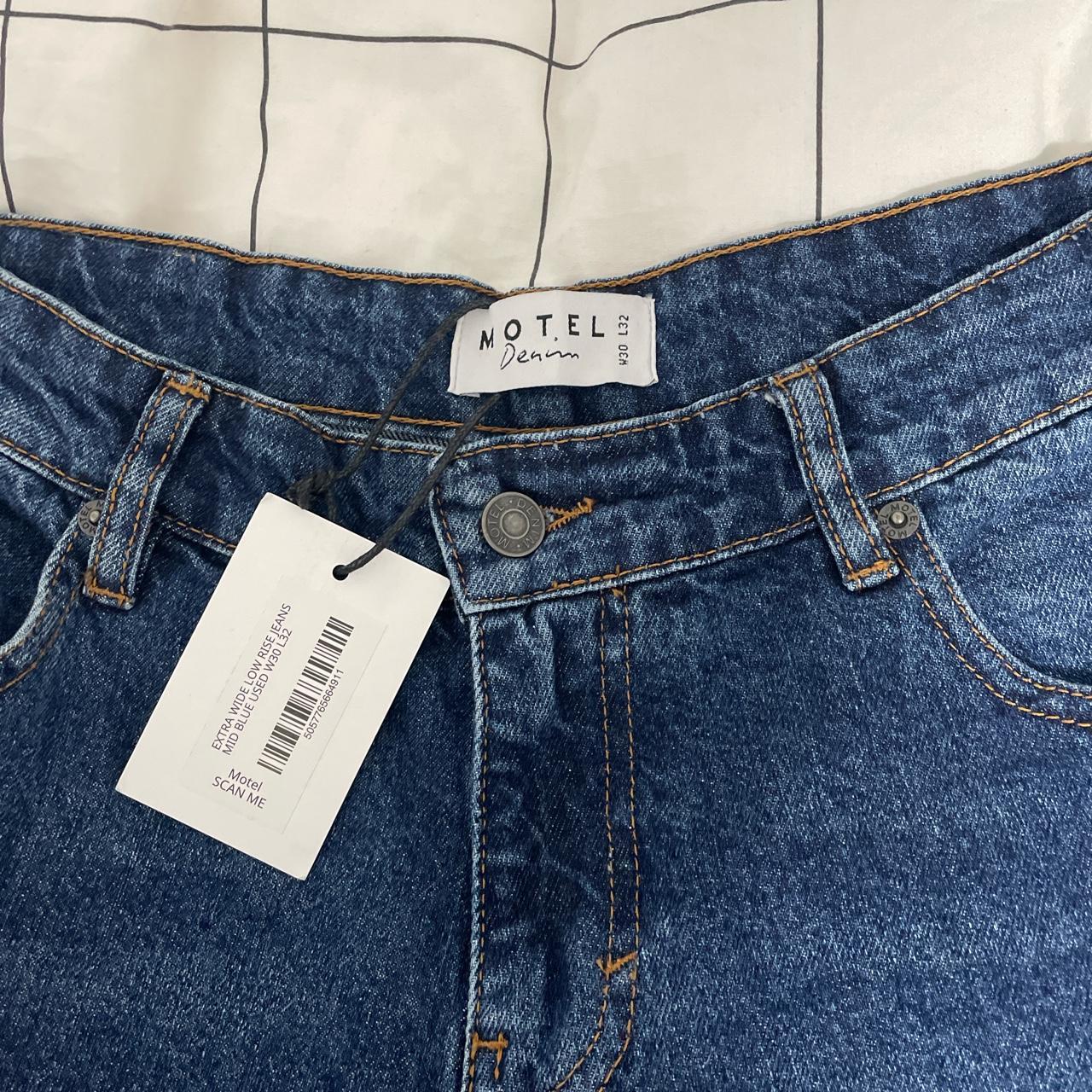 Motel Women's Blue Jeans Depop