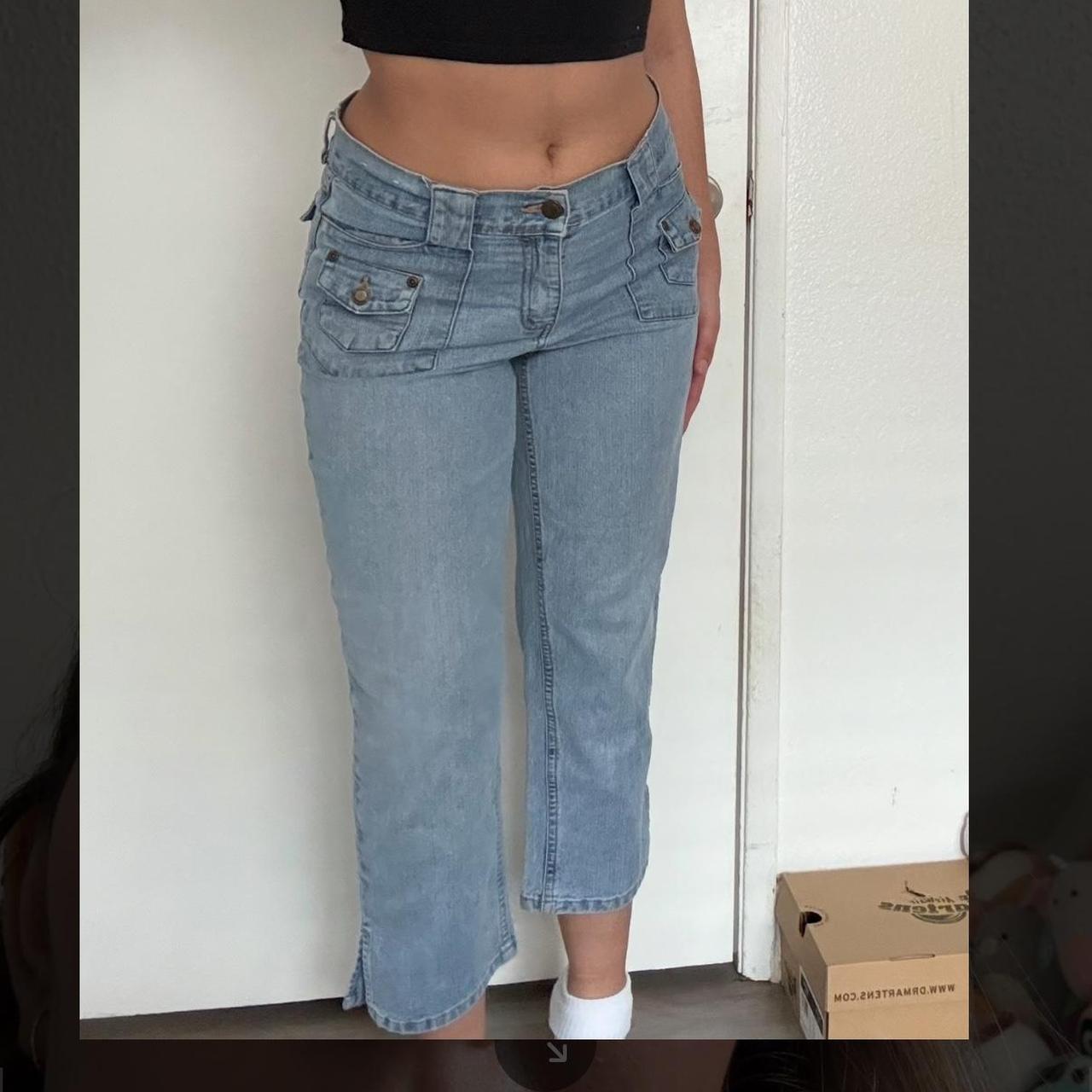 Faded Glory Women's Capri Jeans Blue/Navy – Mid-rise Blue