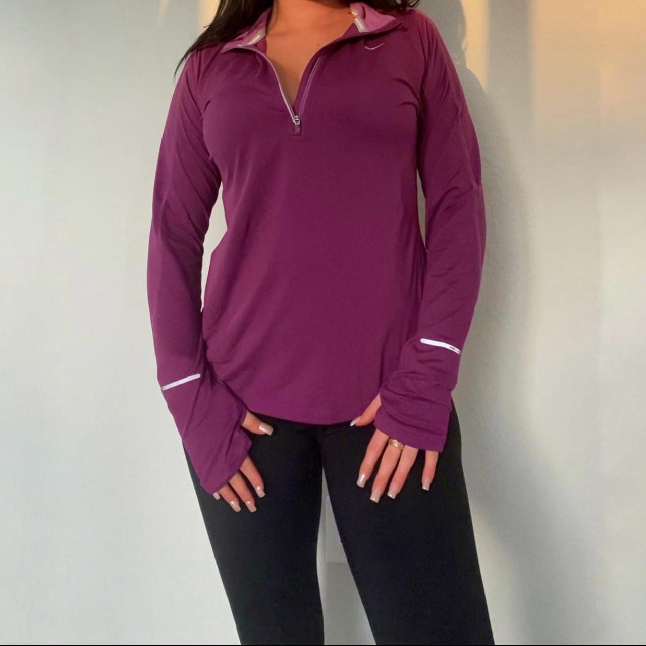 half zip pullover women's nike