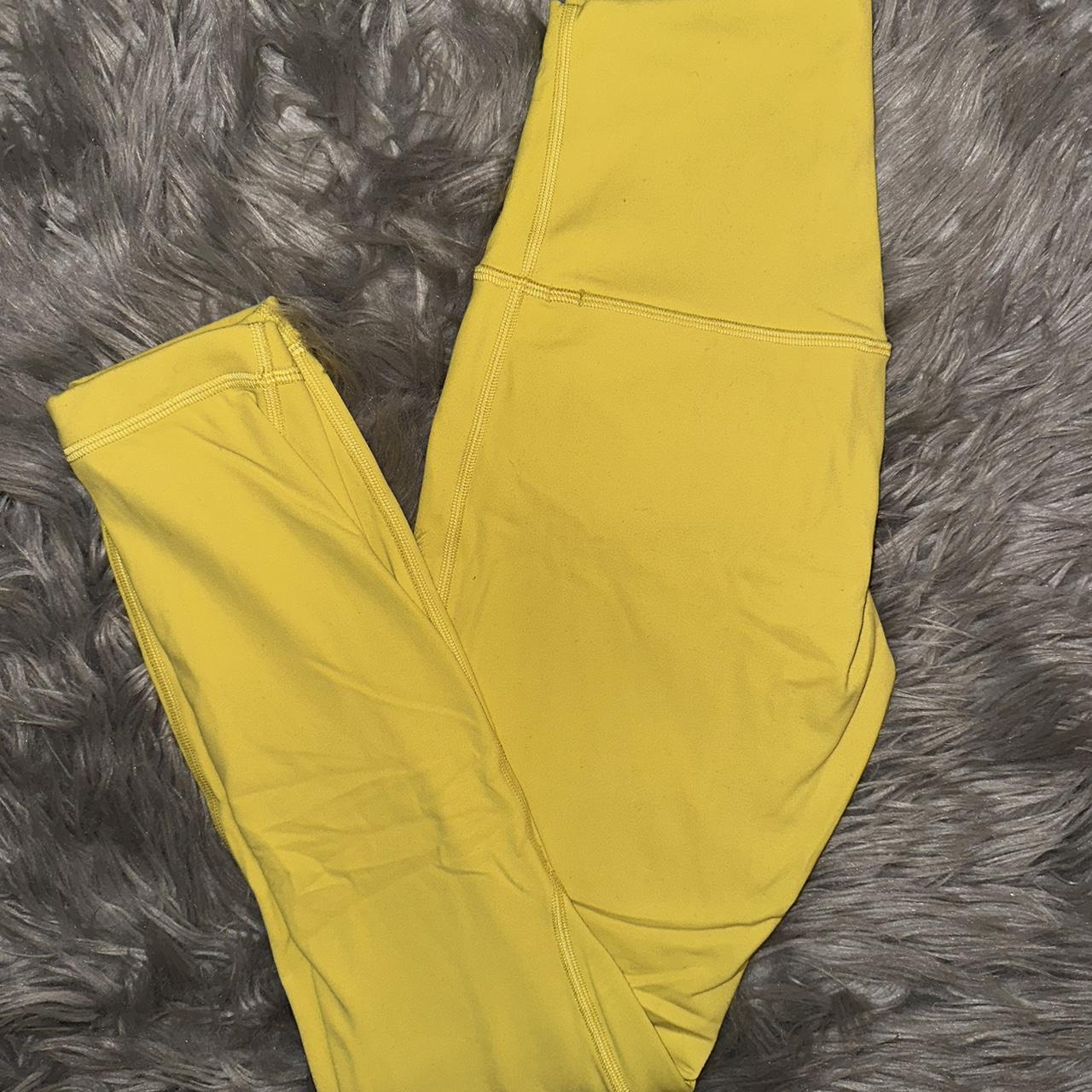 lululemon align leggings 25” color: yellow - Depop