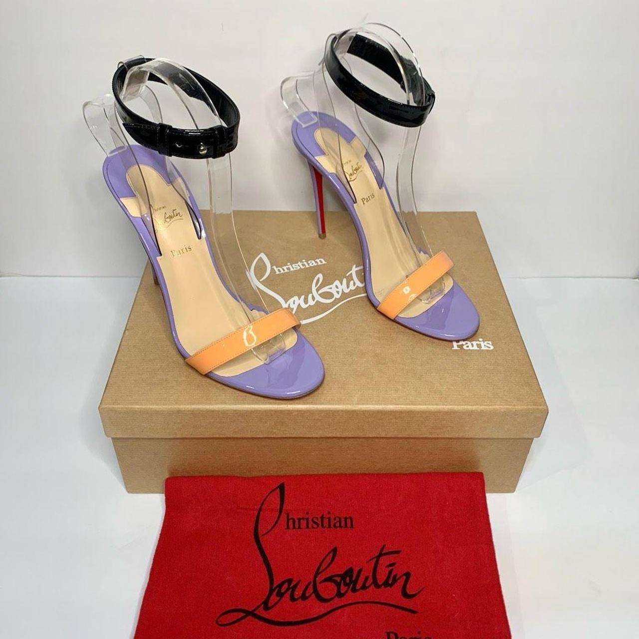 Christian Louboutin Jonatina 100 Multi tone Patent. Depop