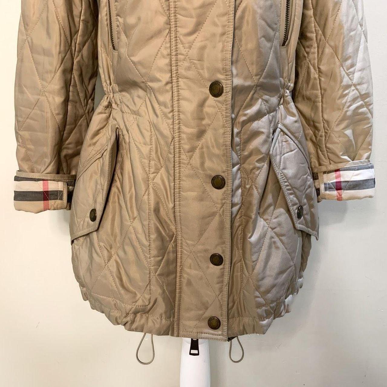 Burberry novq quilted beige jacket coat deals XS