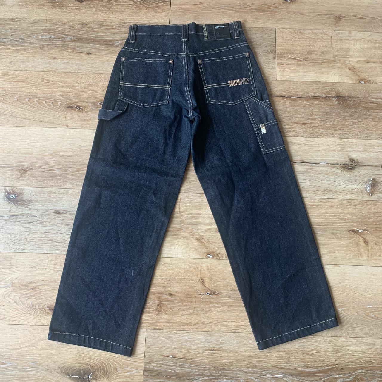 Vintage Southpole Raw Denim Utility Pants -perfect... - Depop