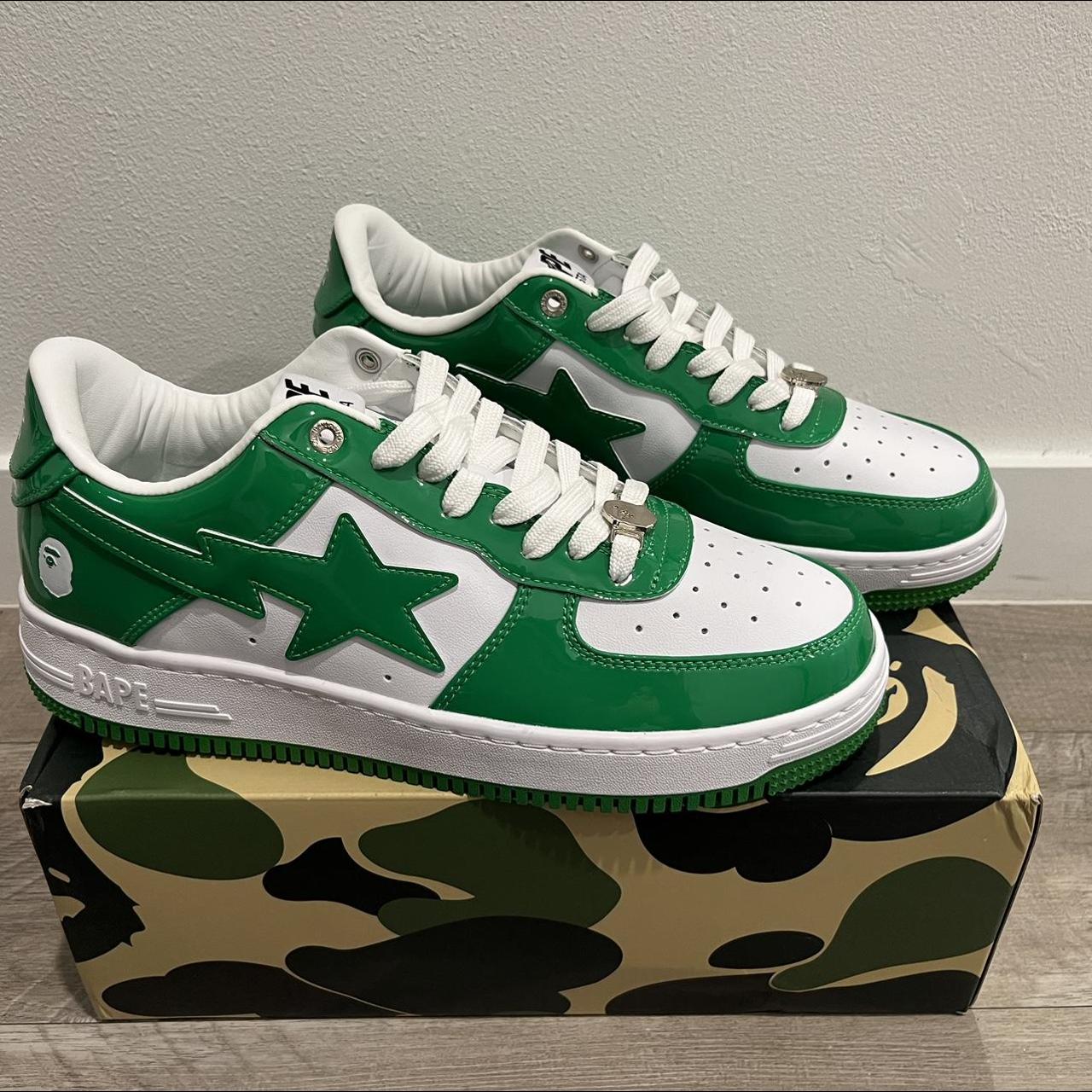 Bapesta Green Never Worn - Depop