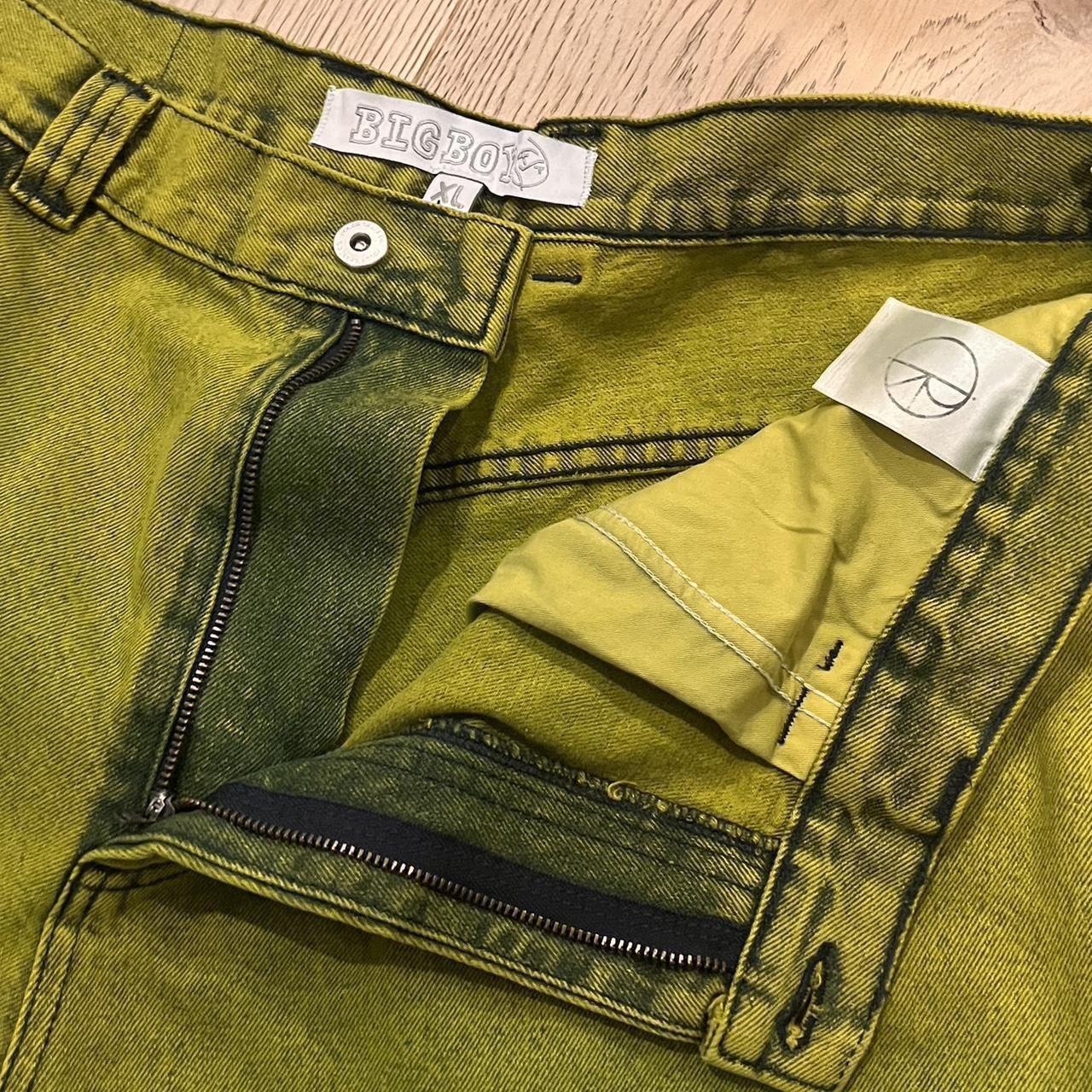 Polar Big Boy Jeans - Acid Wash Chartreuse BRAND... - Depop