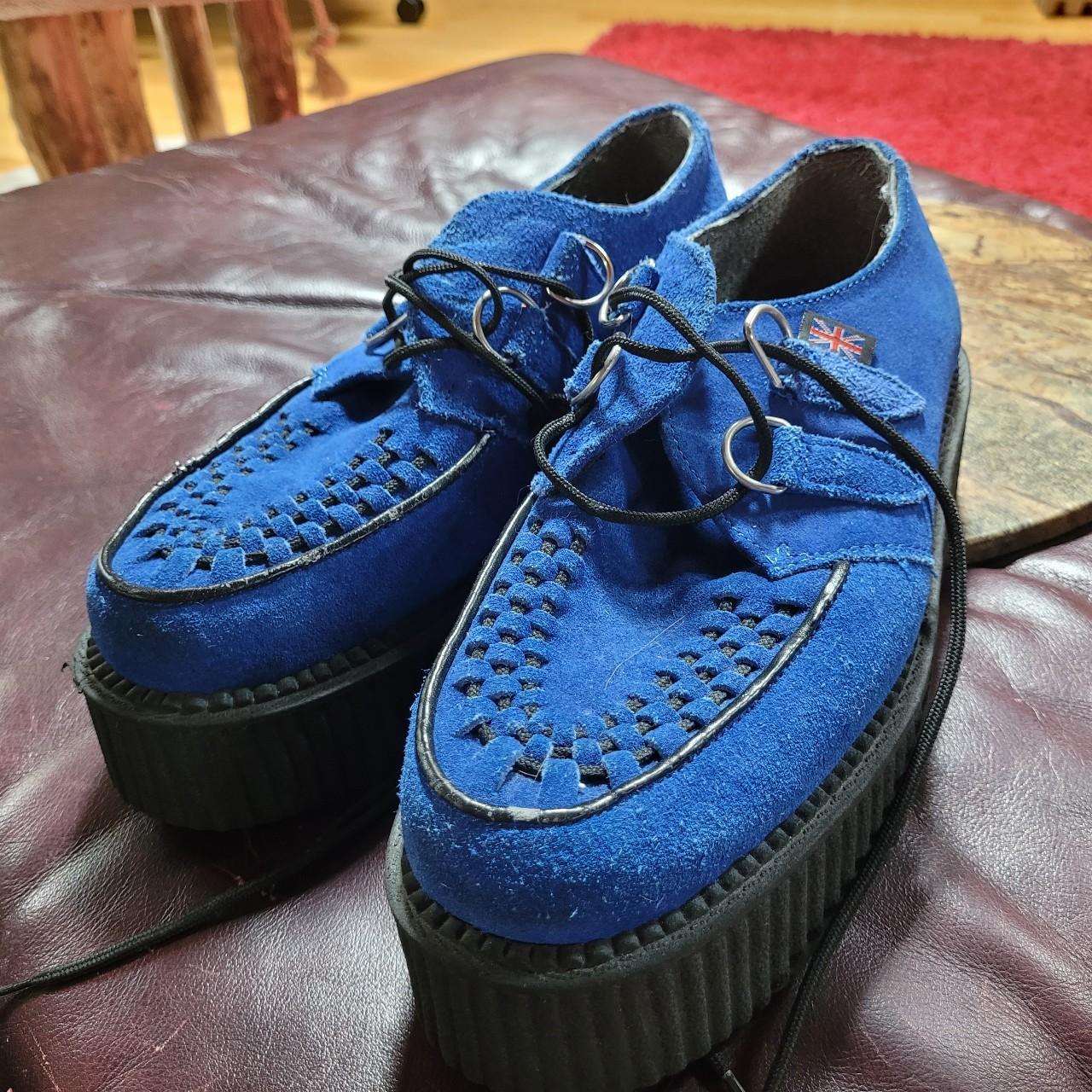 real suede blue mondo creepers Sike UK 6, Depop
