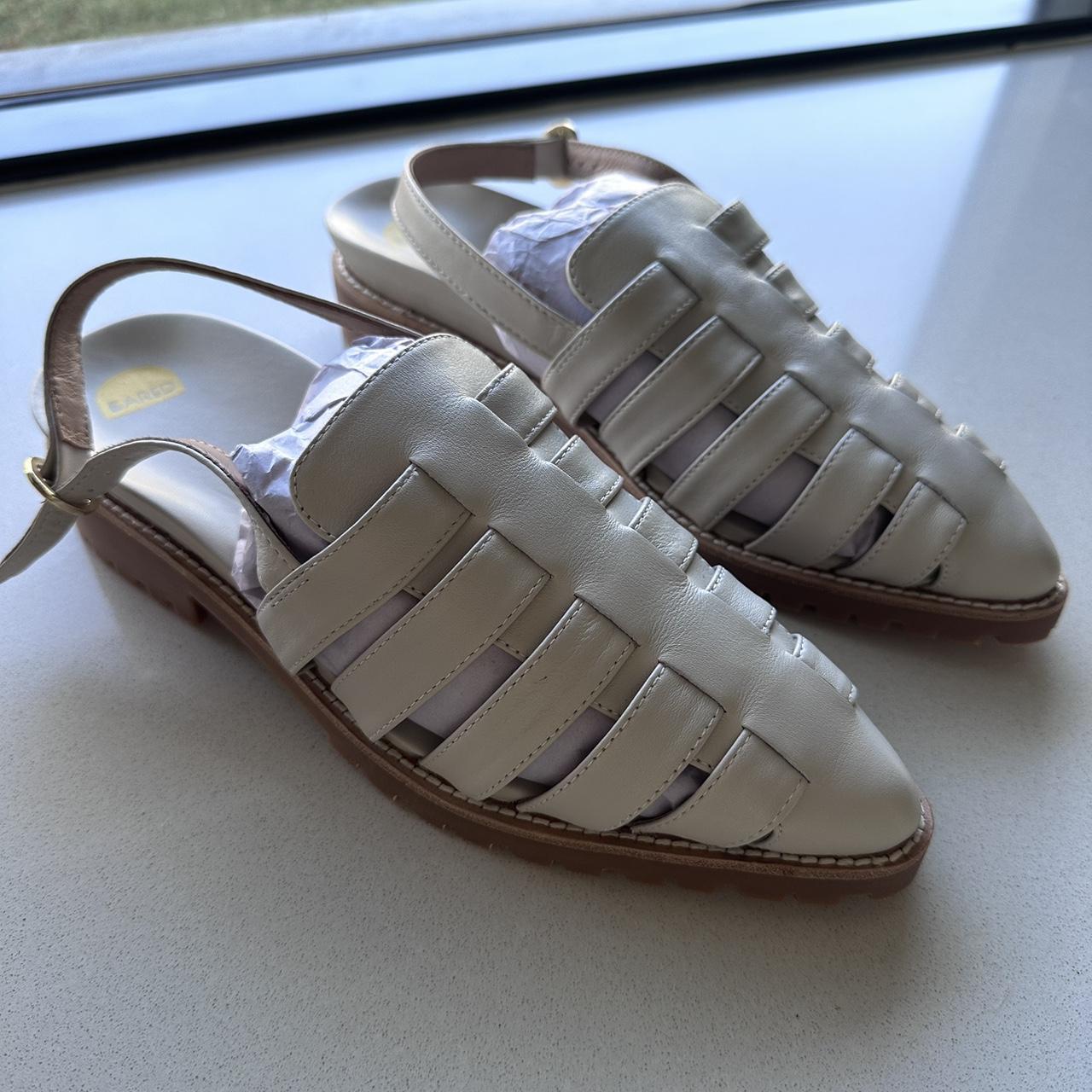 Bared fairywren ecru leather shoes Size 39 Brand... Depop