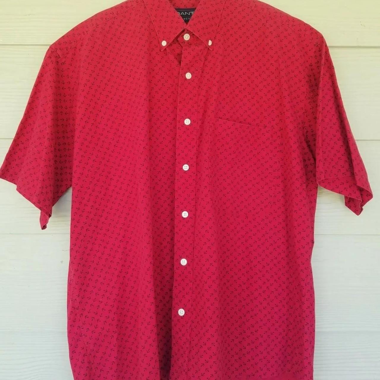 GANT Men's Red and Blue Shirt (4)