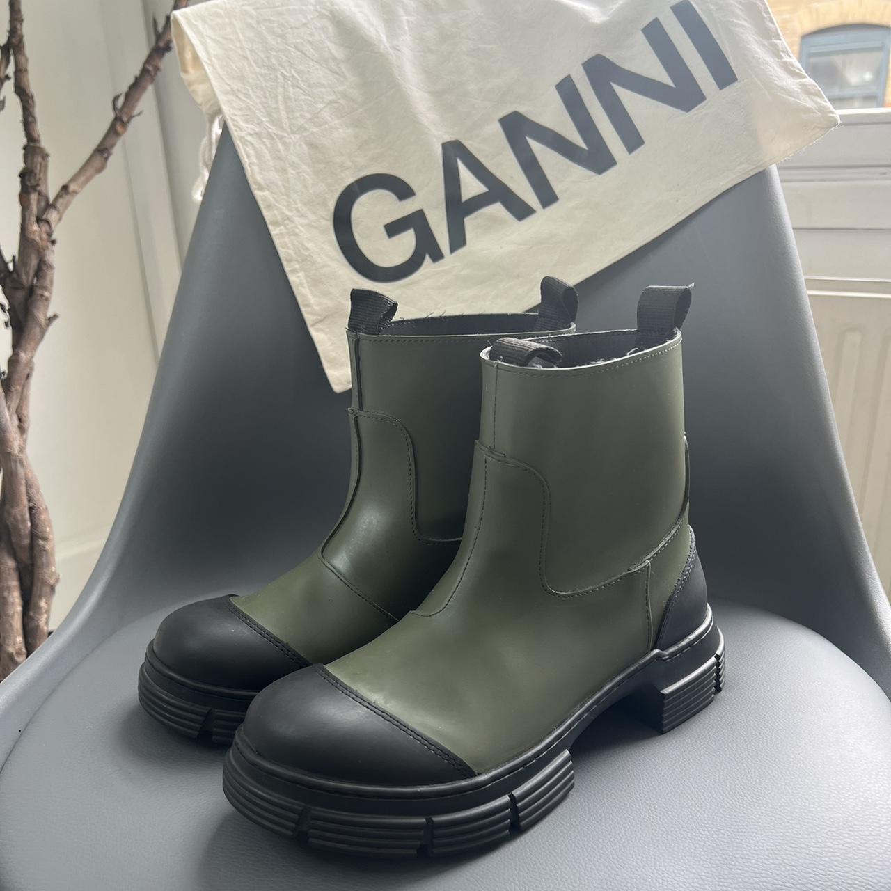 Womens Boots Ganni Rubber Ankle Boots DESCRIPTION, へ, Ganni