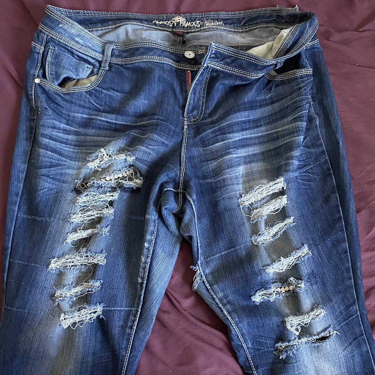 Almost Famous Women's Blue Jeans | Depop