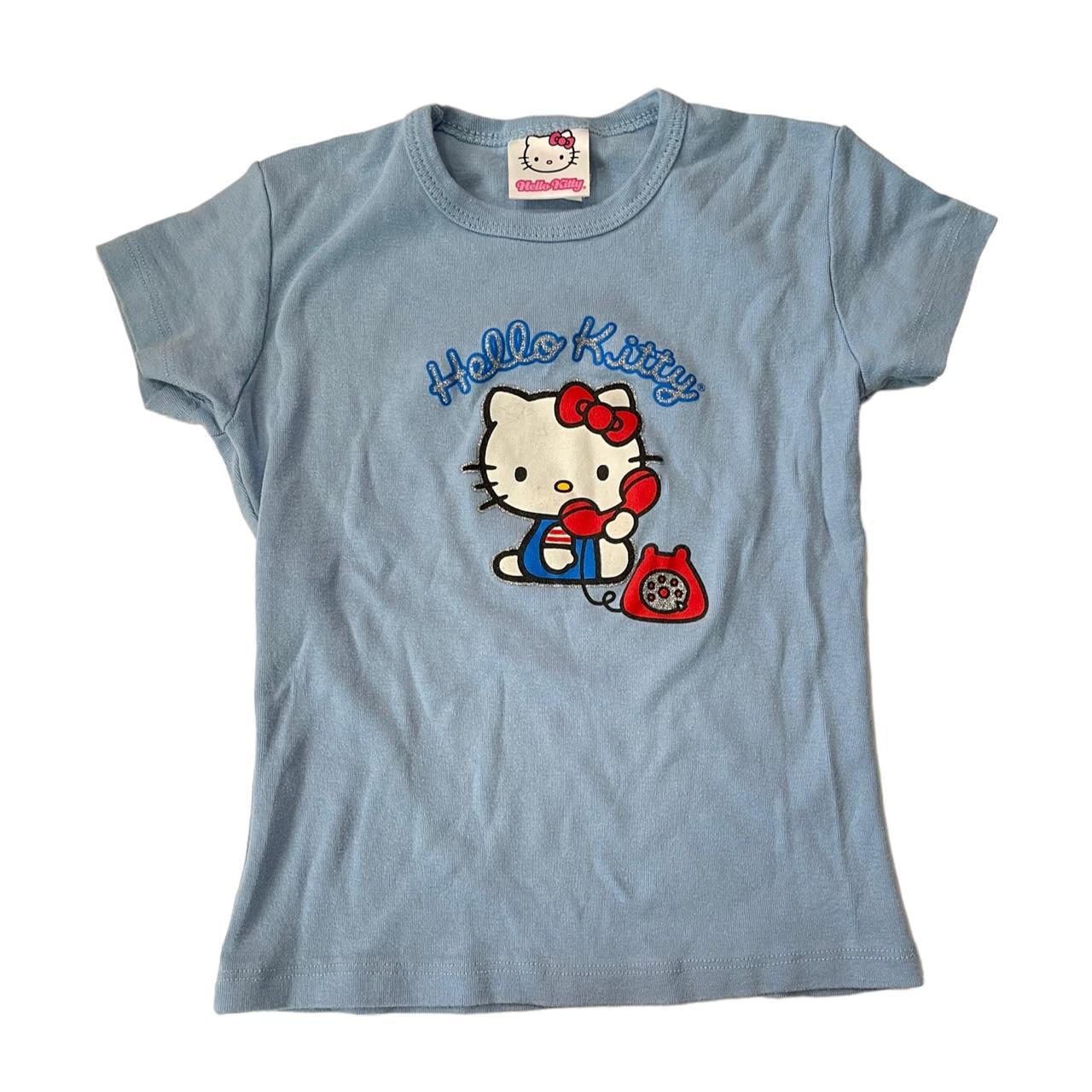 Hello Kitty Blue T-shirt | Depop