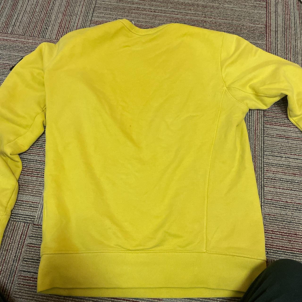 Canary yellow stone island jumper, has a small... - Depop