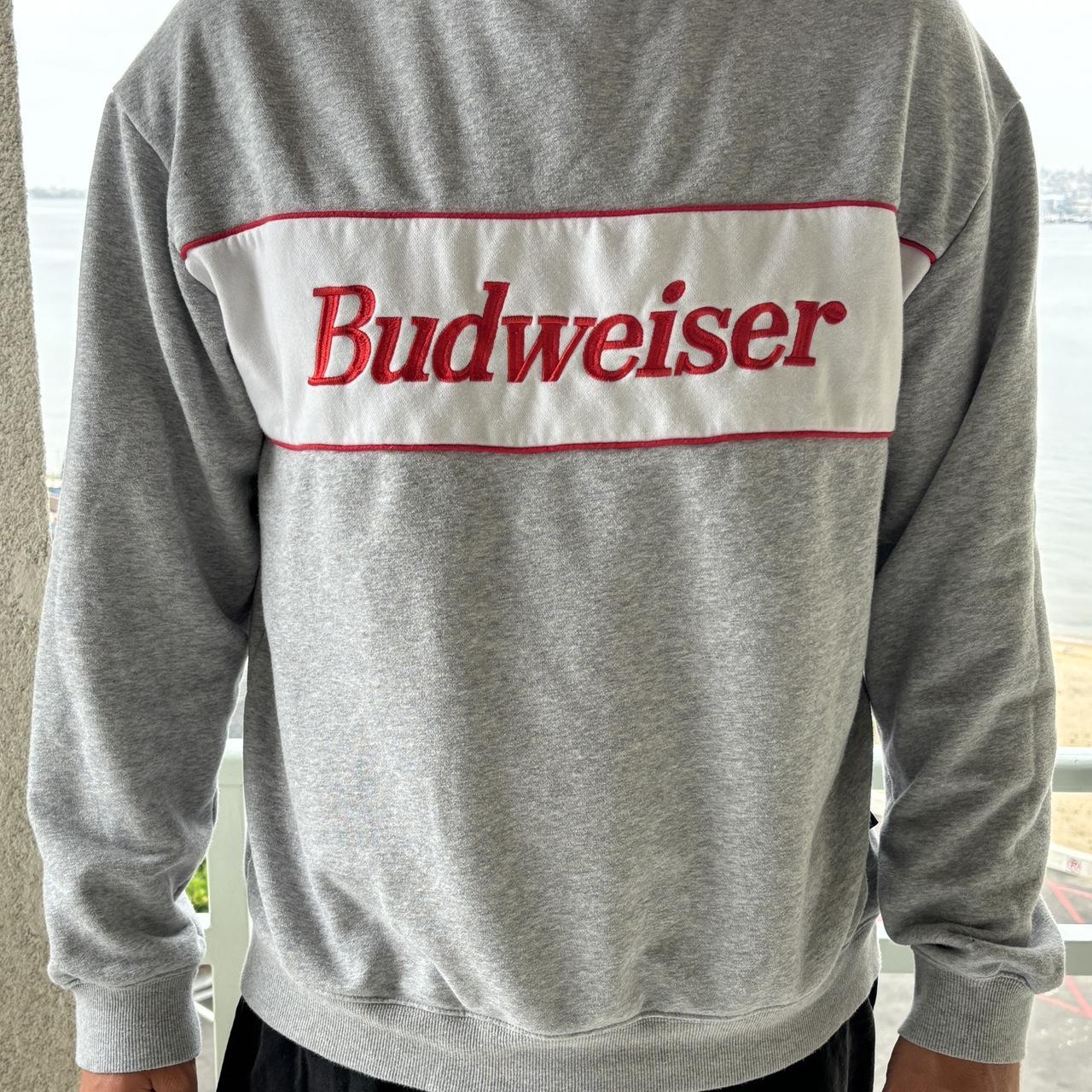 Budweiser x Malbon golf red king of beers pullover...