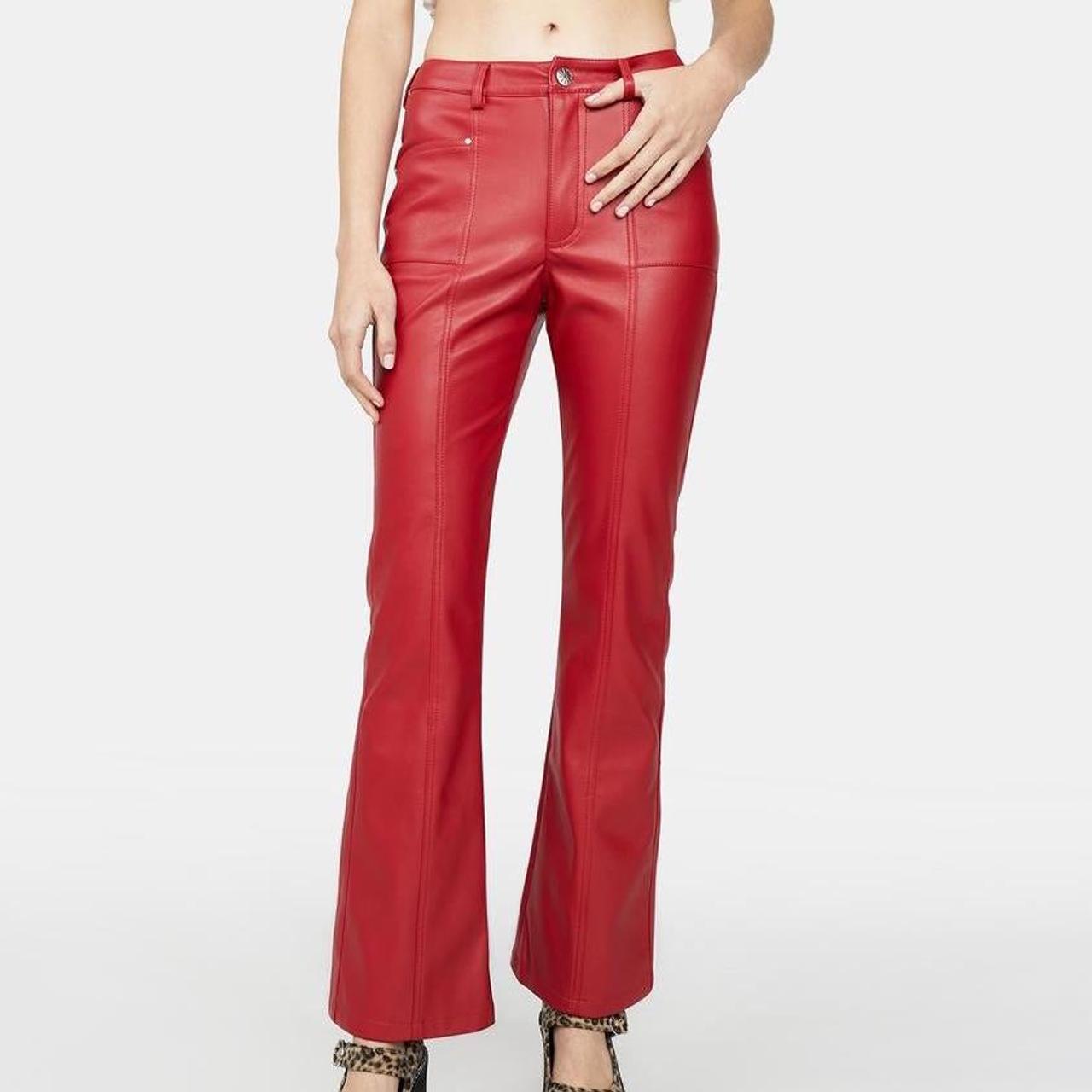 Dollskill Red Vegan Leather Pants *Offers... Depop
